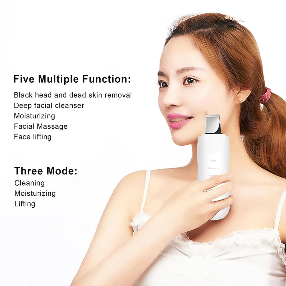 Ultrasonic Facial Skin Scrubber
