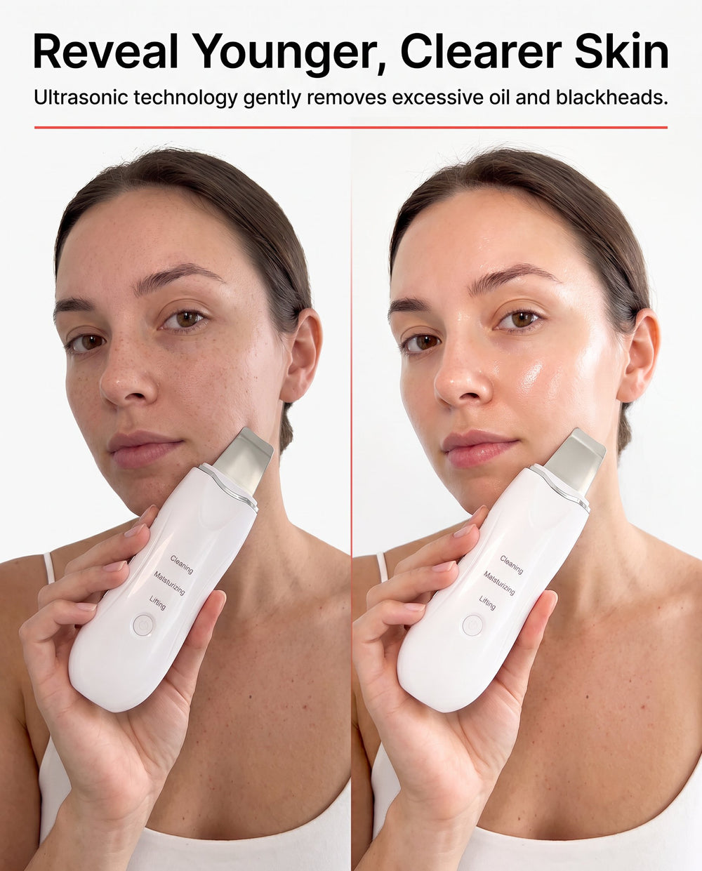 Ultrasonic anti-aging scrubber