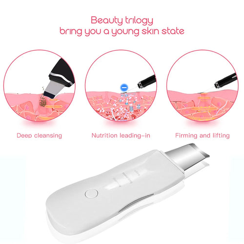 Ultrasonic anti-aging scrubber